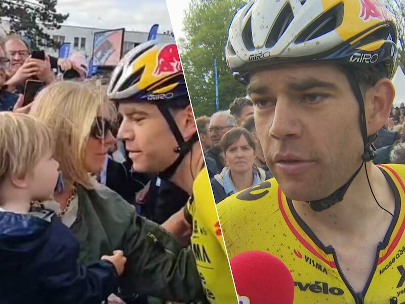 KIJK. “Niet gedacht nog finale te rijden”: Wout van Aert, die opvallende vraag krijgt van zoontje Georges, na vierde plaats