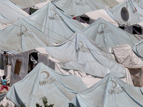 Syrische vluchtelingenkampen in buurland Turkije