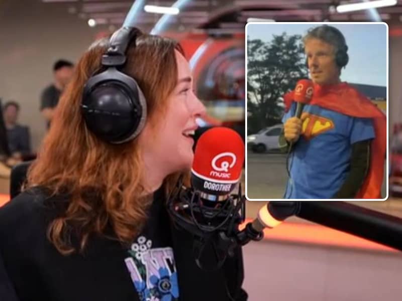 Q-dj Dorothee Dauwe en weerman Frank Duboccage.
