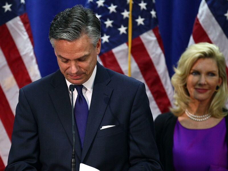 Jon Huntsman en zijn echtgenote Mary Kaye.