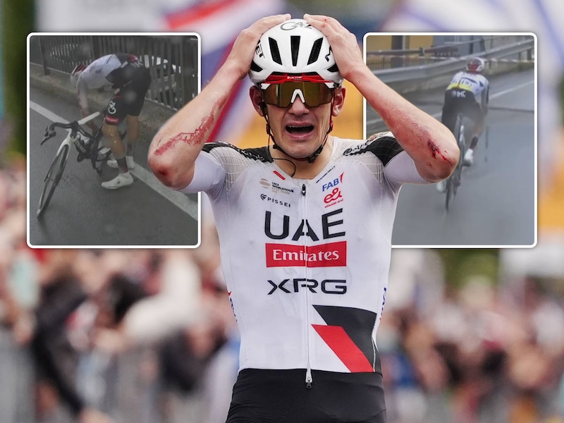 KIJK. Ongelooflijk! Na knotsgekke finale met twee valpartijen en een foute wegkeuze wint Igor Arrieta de etappe, Afonso Eulalio is nieuwe leider