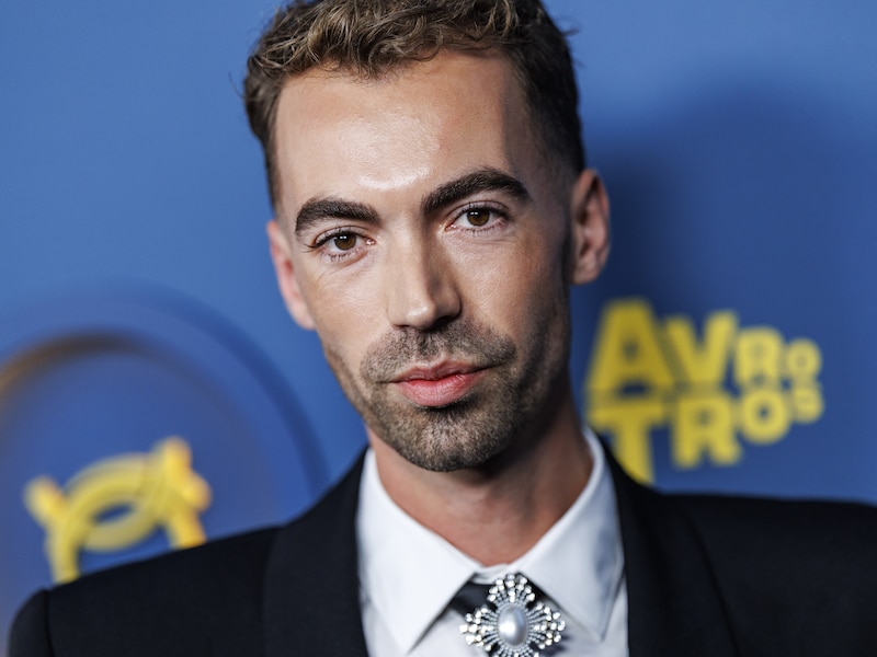 Daan Alferink op de rode loper, voorafgaand aan het Gouden Televizier-Ring Gala in Amsterdam