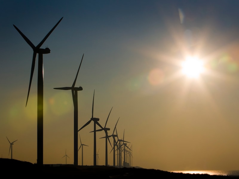 Windmolens in Nederland.