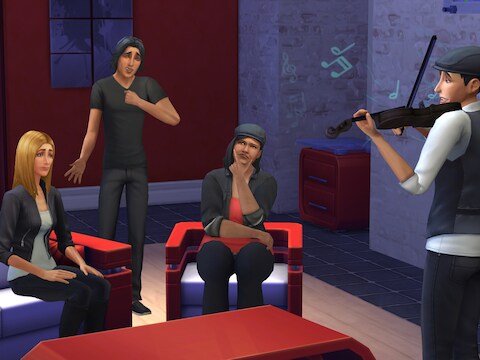 Scène uit 'The Sims 4', de in 2014 gelanceerde vierde editie van de games.