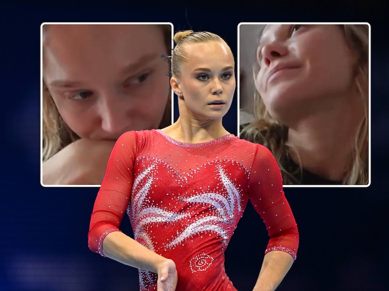 Met tranen in de ogen laat Angelina Melnikova op sociale media weten dat ze Nederland niet binnen mag. De Russische kan haar wereldtitel dit weekend niet verdedigen.