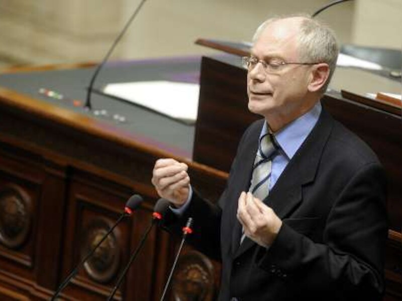 Premier Herman Van Rompuy wordt door het Congolese persbureau ACP geprezen voor zijn ervaring, discretie en wijsheid.