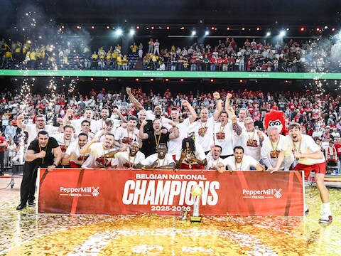 Het feest begon zaterdagavond al in de Lotto Arena. BELGA PHOTO TOM GOYVAERTS