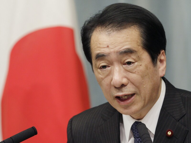 Naoto Kan, de premier van Japan.
