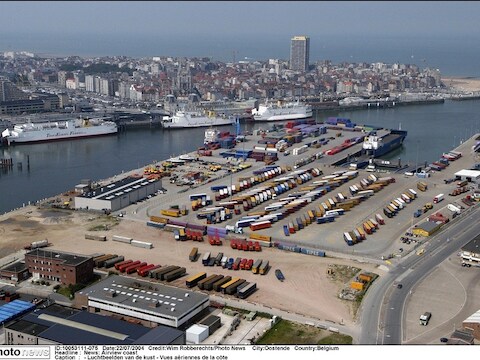De haven van Oostende.