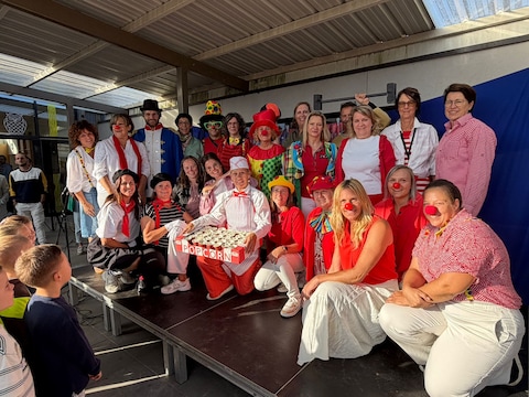 De leerkrachten van VBS Gravenbos werken rond het jaarthema 'circus'. 
