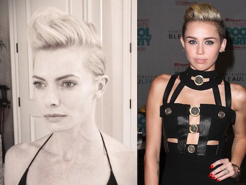 Jaime Pressly en Miley Cyrus.