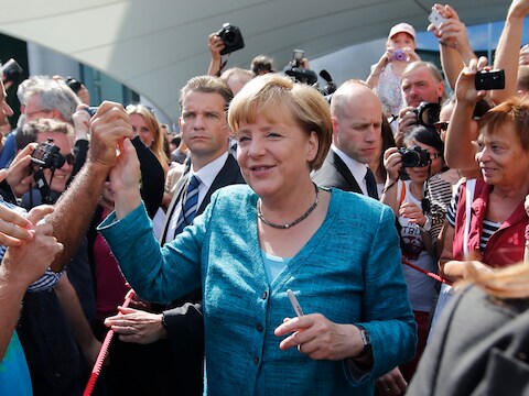 Merkel houdt vandaag open dag in Berlijn.