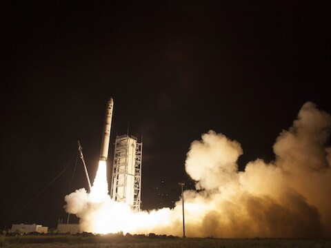 De lancering van de LADEE, op 6 september.