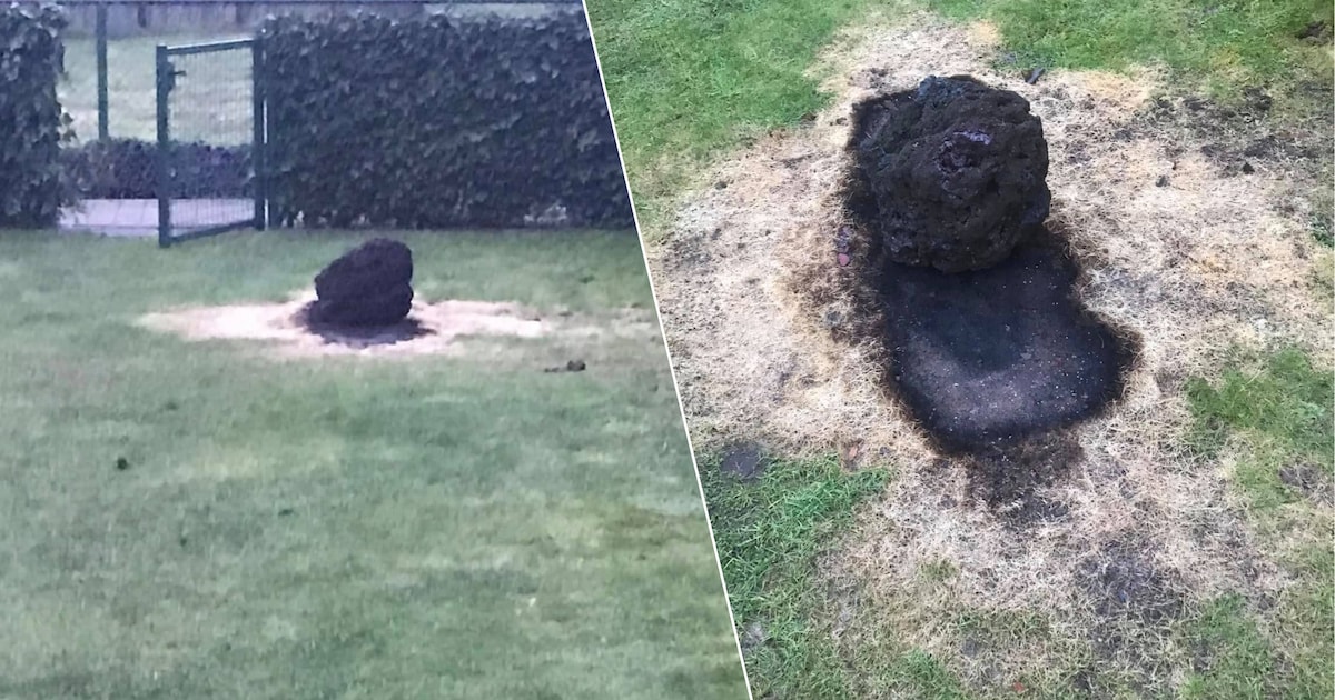 ‘Meteoriet’ in tuin blijkt grapje van bewoner te zijn | Regio | HLN.be