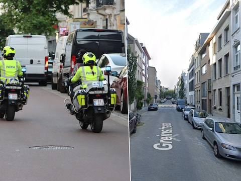 Illustratiebeeld. Ook op het De Coninckplein voerde de Antwerpse politie controles uit. Een jongeman werd er gearresteerd nadat hij weigerde zich te identificeren en zich verzette tegen de politie. / De Greinstraat in Antwerpen