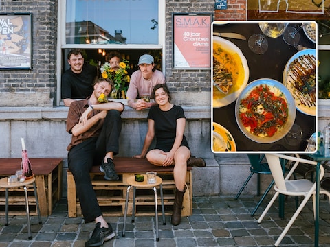 Het team van Datcha. Inzet: De Coconut Curry Spitskool, de Buanos Buratta en de Watermelon Tataki