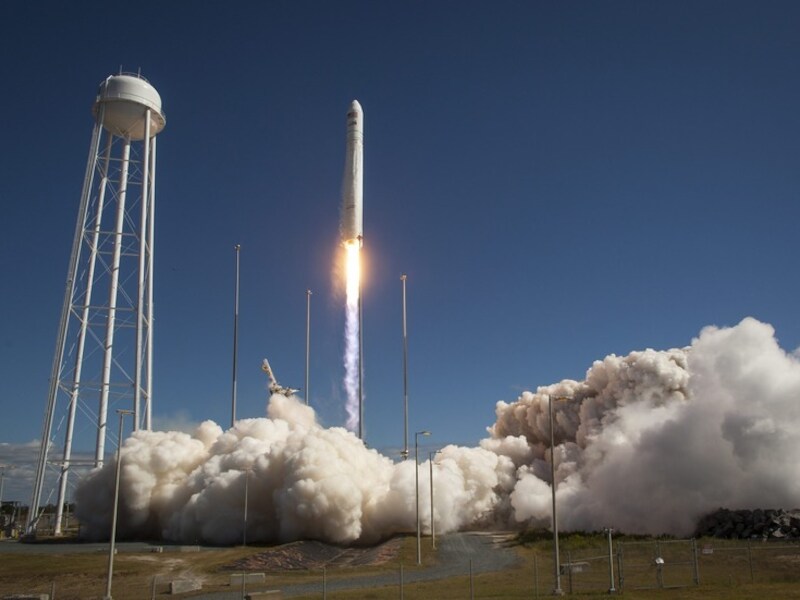 Een lanceerstation van NASA in Virginia.