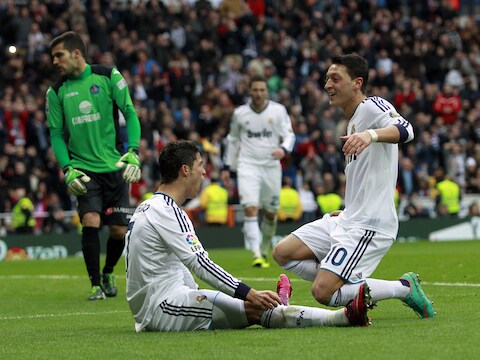 Drie goals, daar gaat zelfs Ronaldo even bij zitten.