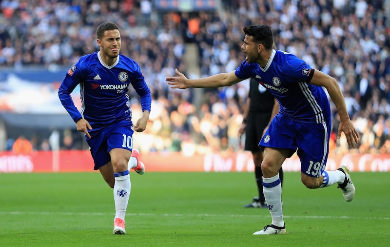 Costa fue compañero de Eden Hazard en el Chelsea.
