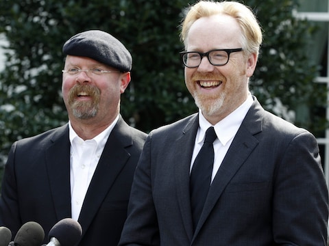 Jamie Hyneman en Adam Savage, gastheren van Mythbusters.