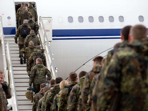 De Duitse troepen zijn gisteren ook naar Turkije vertrokken.