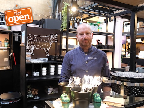Manuel Pintens opende Meat & Streetfood in De Vleeshalle in Mechelen.