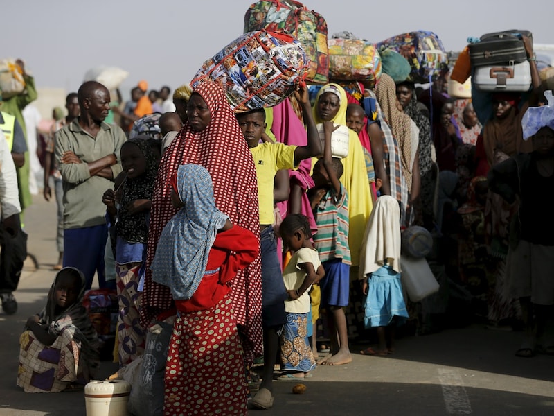 Nigeriaanse vluchtelingen.