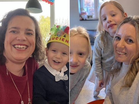 Melissa (41) en Steffie (37) deden ‘two under two’. 