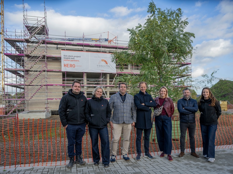 Het woonproject aan het Veldekenspark in Lebbeke.