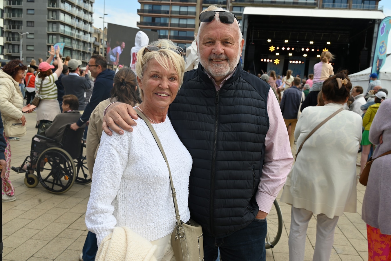Burgemeester Jean-Marie Dedecker met zijn vrouw Christine.