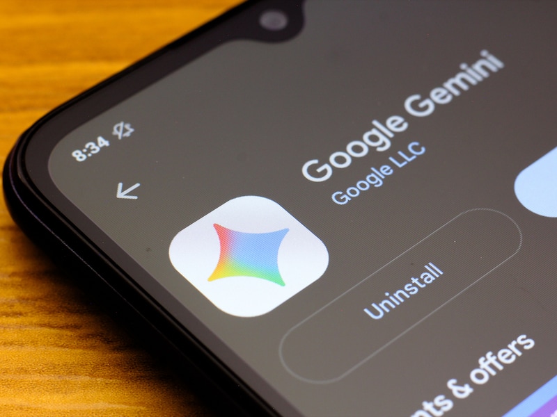 Het logo van Google Gemini op archiefbeeld.