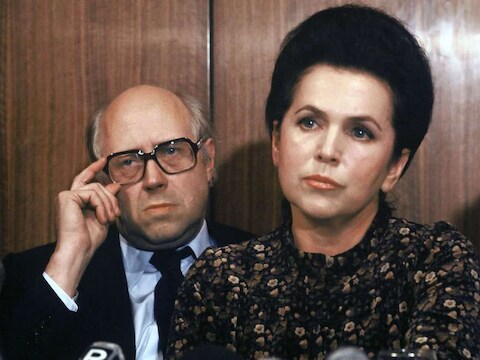 Mstislav Rostropovich en Galina Visjnevskaja in 1978.