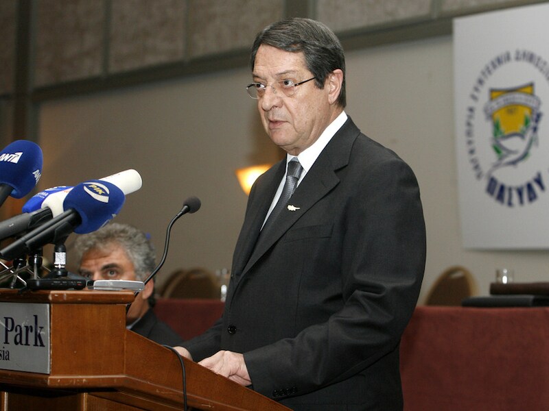 De Cypriotische president Nikos Anastasiades