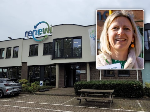 Renewi heeft verschillende vestigingen in Vlaanderen, zoals deze in Mol. (Inzet: ACV Puls-secretaris Elke Gelens.)