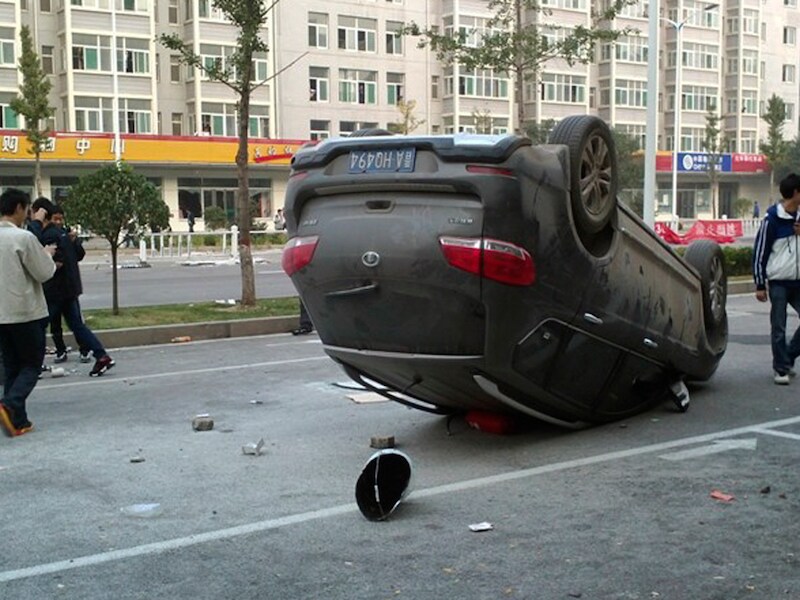 ravage na het oproer bij foxconn.