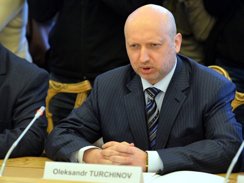 Interim-president Oleksandr Toertsjinov.