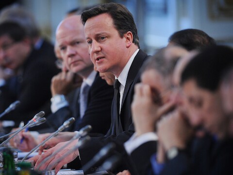 De Britse premier David Cameron.