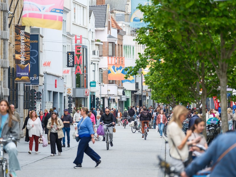 De Mechelse winkelstraat.
