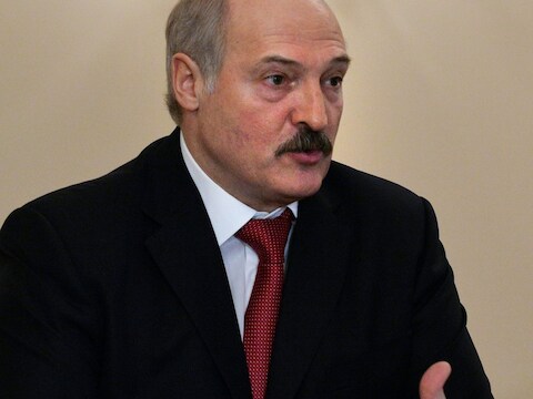 De Wit-Russische president Loekasjenko.