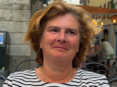 Karine, partner van burgemeester Lukas Jacobs (Kalmthout).