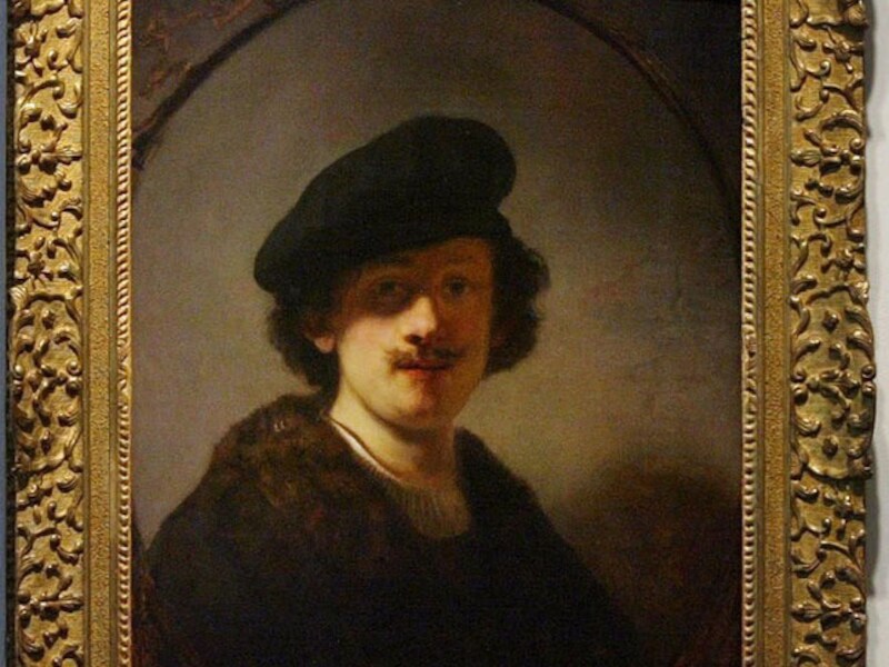 Zelfportret van Rembrandt.
