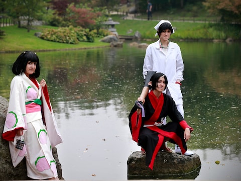 Cosplay- en mangafestival in de Japanse Tuin.