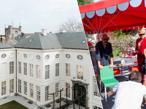 Het Design Museum Gent (links) trekt met KRAAM naar de rommelmarkt in het Miljoenenkwartier (rechts).
