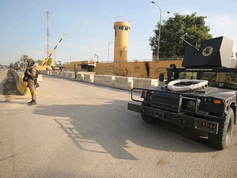 Raket slaat vlakbij Amerikaanse ambassade in Bagdad in