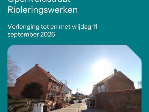 De voorziene einddatum van de werken werd niet gehaald.