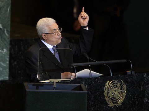 De Palestijnse president Mahmoed Abbas.