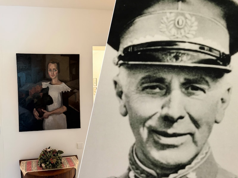 Het schilderij ‘Portret van een meisje’ van Toon Kelder. / SS-generaal Hendrik Seyffardt.