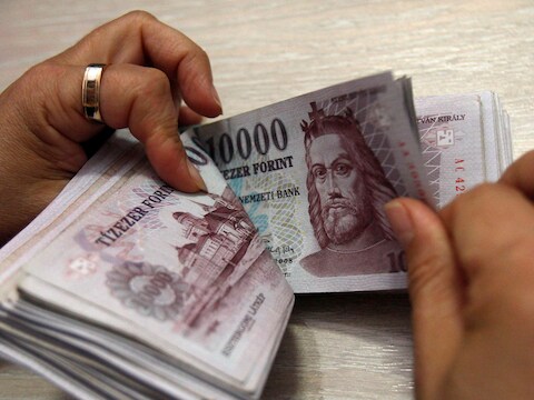 De Hongaarse munteenheid forint.