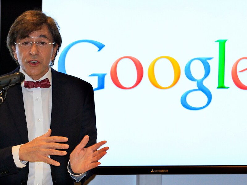 Premier Elio Di Rupo op bezoek bij Google.