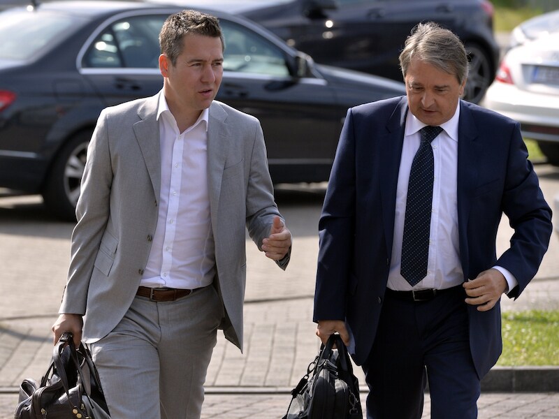 Vincent Mannaert namens Club Brugge en Herman Van Holsbeeck namens Anderlechten konden niet ontbreken